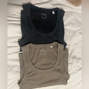Pacsun two tank tops size xs, grey and light green